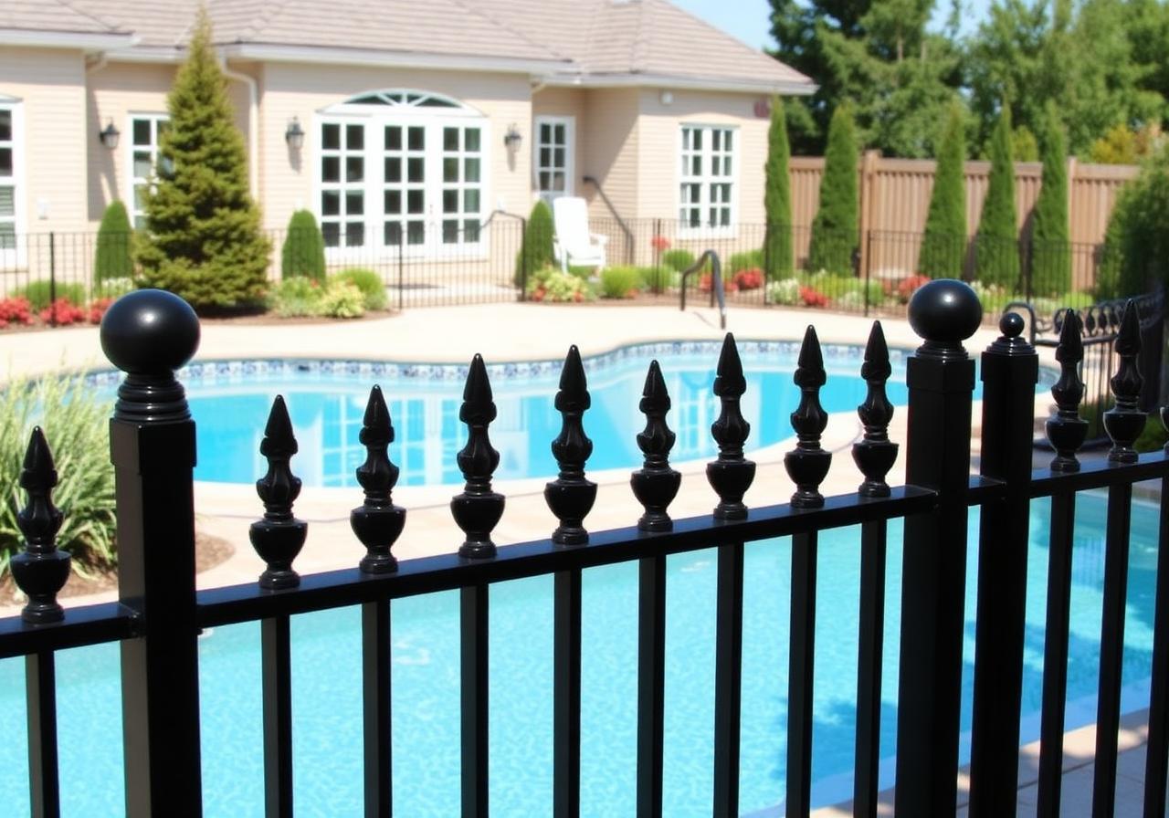 Aluminum Fence example