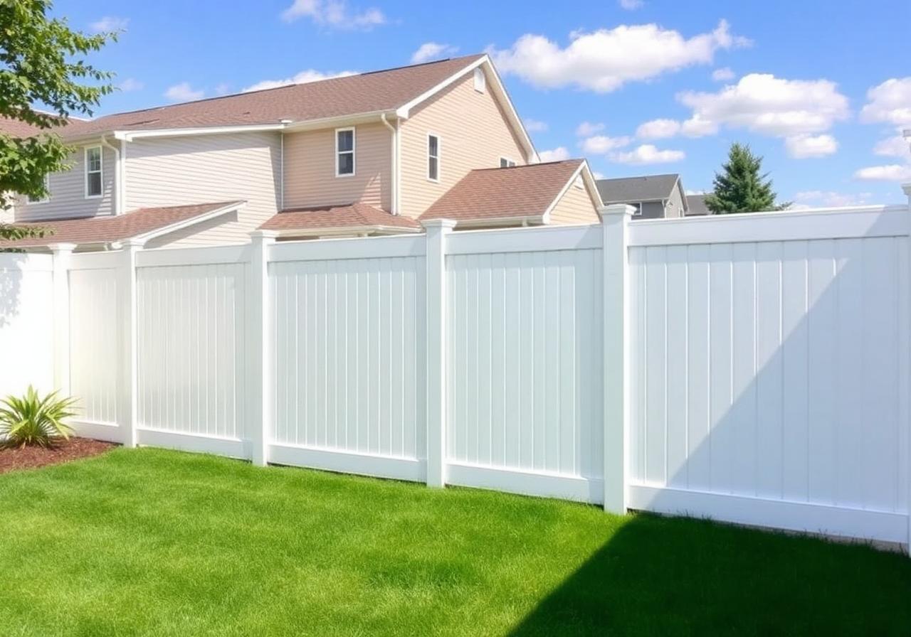 Vinyl Fence example